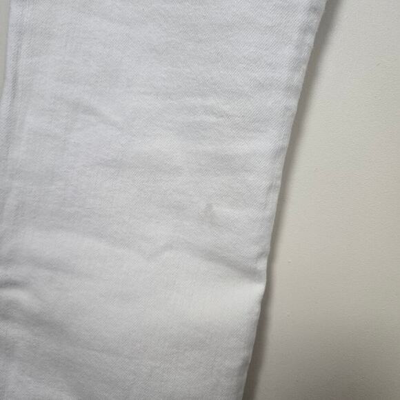 MOTHER The Insider Crop Step Fray Size 26 Fairest of Them All White Denim Jeans - Picture 10 of 12